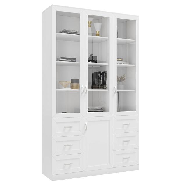 Книжный шкаф Библиограф - 3 №7 Белый