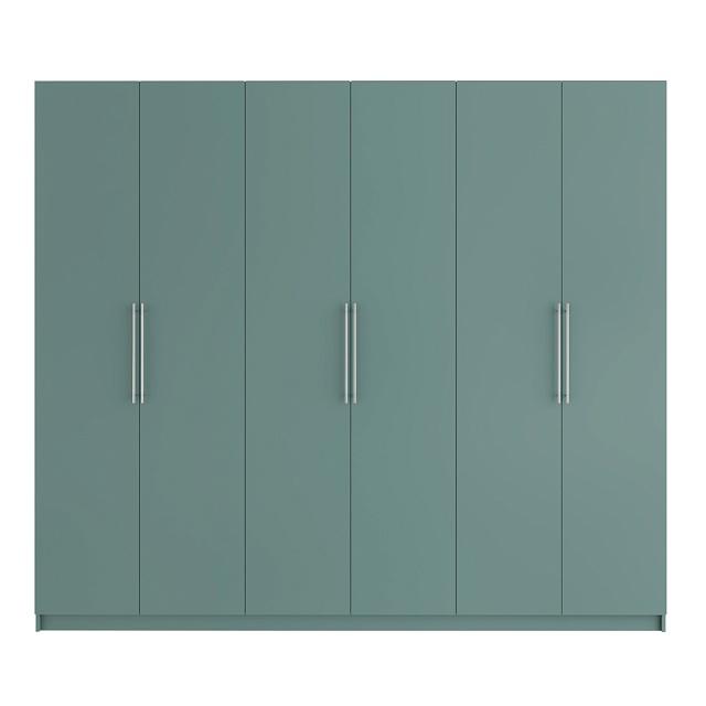 Шкаф распашной Калифорния - 6 Сумеречный Голубой