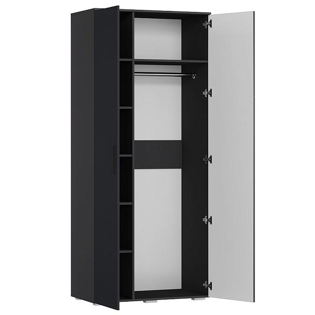 Шкаф распашной Синтра 2 Черный