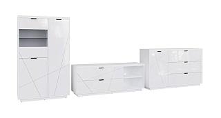 Стенка Бостон - 2 Белый