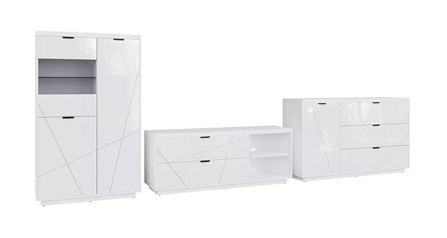 Стенка Бостон - 2 Белый