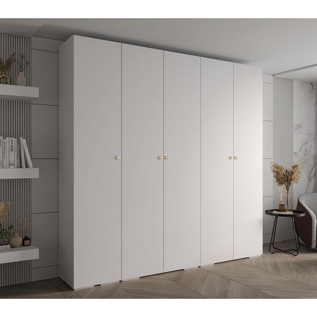 Шкаф распашной Люксор - 5 Белый