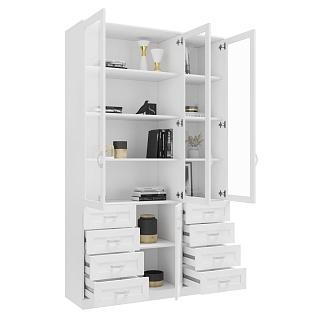 Книжный шкаф Библиограф - 3 №9 Белый