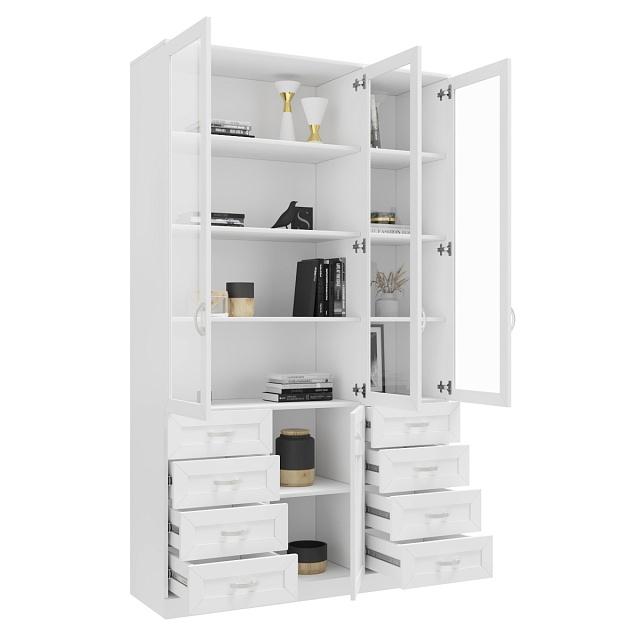 Книжный шкаф Библиограф - 3 №9 Белый