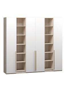 Шкаф распашной Хейсон - 13 Дуб Сонома / Белый