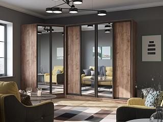 Шкаф-купе угловой Ромео - 4 Крафт Табачный