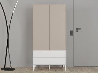 Шкаф распашной Скарлет - 12 Белый / Кашемир