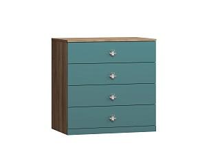 Комод Скарабей - 4 МДФ Аквамарин