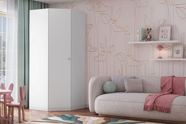 Шкаф угловой Стрекоза МДФ Белый