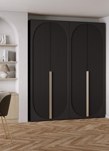 Шкаф распашной Брей - 2 Черный