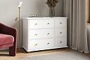Комод Луиза - 6 МДФ Белый
