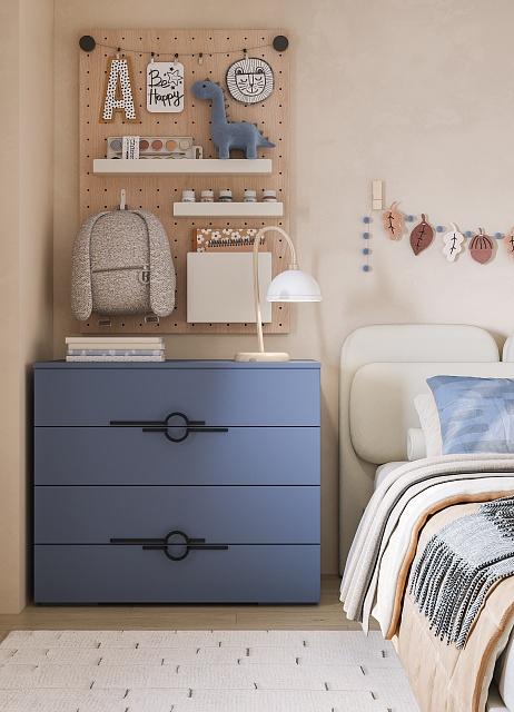 Комод Белиз - 4 Альби Полуночно-Синий