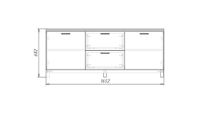 Тумба под ТВ Техас - 2 МДФ