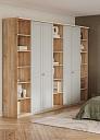 Шкаф распашной София РАХ - 23 МДФ Кастелло Медовый / Кашемир