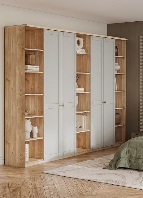 Шкаф распашной София РАХ - 23 МДФ Кастелло Медовый / Кашемир