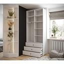 Шкаф распашной Люксор - 2.3 Белый