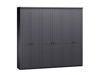 Шкаф распашной София РАХ - 7 МДФ Графит