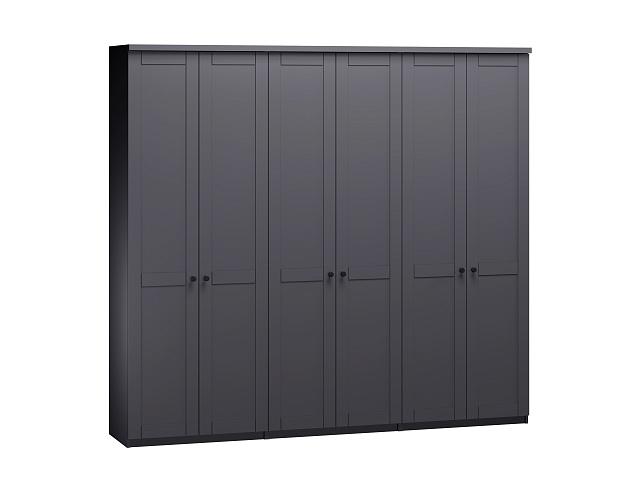 Шкаф распашной София РАХ - 7 МДФ Графит