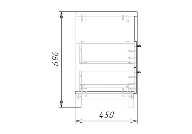 Тумба прикроватная Техас - 2 МДФ