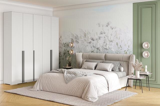 Шкаф распашной Лоренсе - 5 Белый