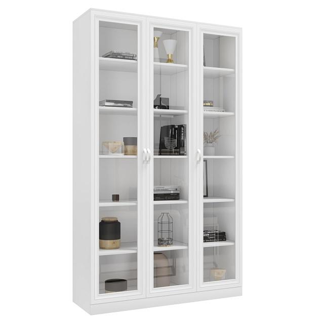 Книжный шкаф Библиограф - 3 №1 Белый