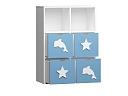 Стеллаж Kids - 10 Пастельно-Синий