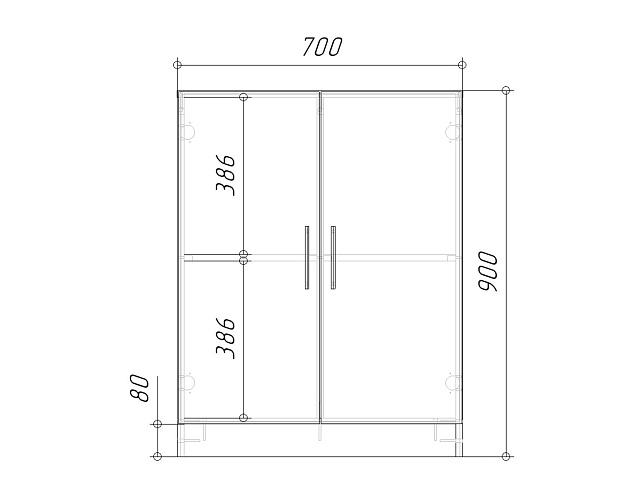 Комод Эверест - 2 МДФ Белый