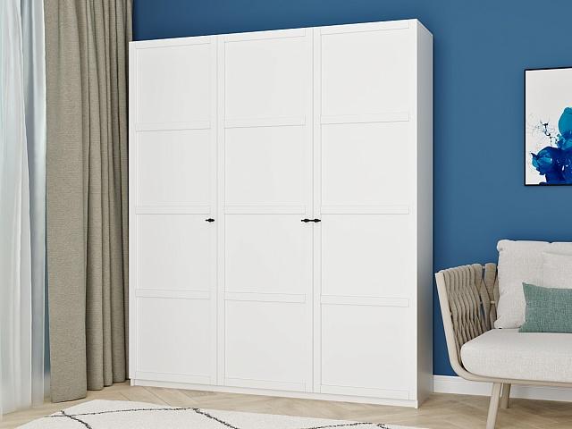 Шкаф распашной Скаген - 3 Белый