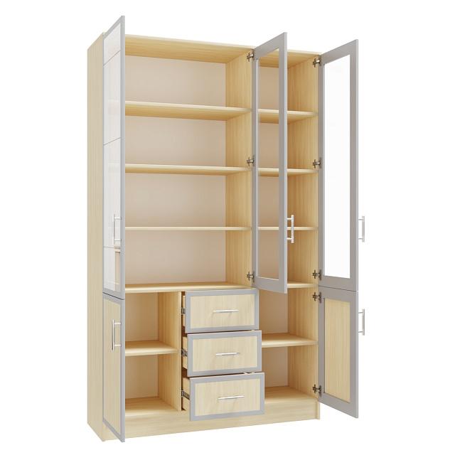 Книжный шкаф Альма - 17 Дуб Молочный