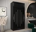 Шкаф-купе Валмиера NEW - 2А Черный