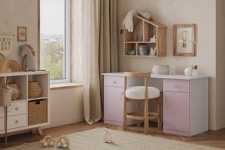 Письменный стол Банни - 6 МДФ Розовый Лайт