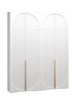 Шкаф распашной Брей - 2 с антресолью Белый