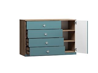 Комод Скарабей - 2 МДФ Аквамарин