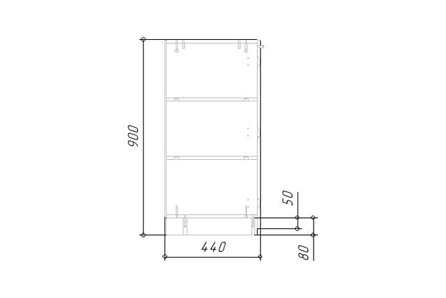 Тумба Лорена Пакс - 2 Черный