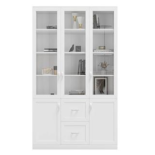 Книжный шкаф Библиограф - 3 №4 Белый