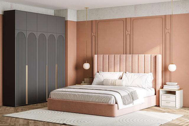 Шкаф распашной Рослин - 5 с антресолью Черный