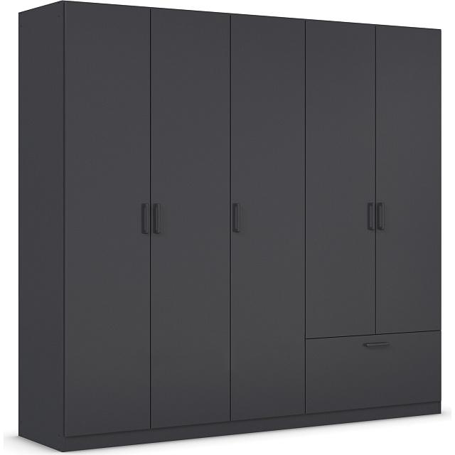 Шкаф распашной Бари - 5 Черный