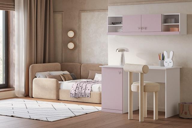 Детская стенка Банни - 12 МДФ Розовый Лайт