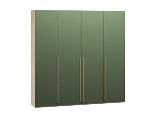 Шкаф распашной Микос - 4 МДФ Шарли Green