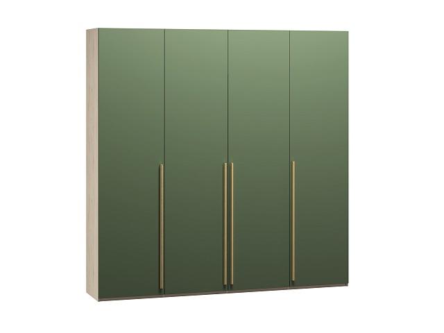 Шкаф распашной Микос - 4 МДФ Шарли Green