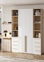 Шкаф распашной Хейсон - 25 Дуб Сонома / Белый