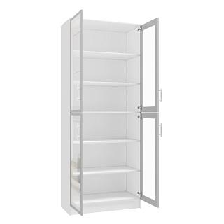 Книжный шкаф Альма - 8 Белый