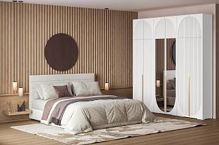 Шкаф распашной Брей - 3.1 с антресолью Белый