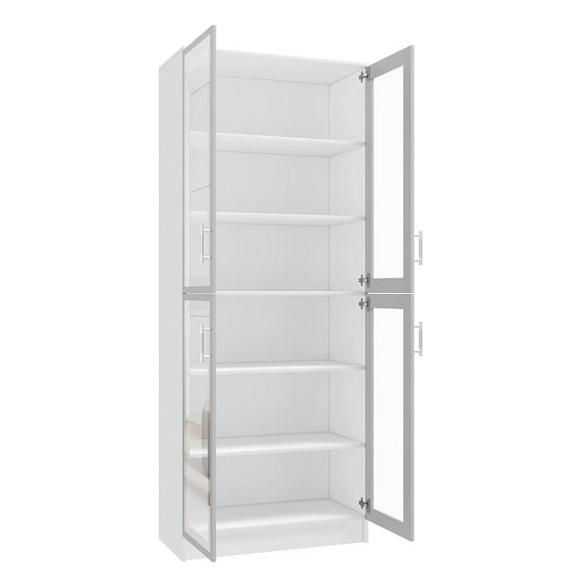 Книжный шкаф Альма - 8 Белый