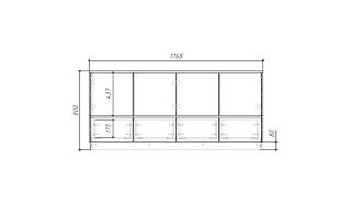 Комод Exeed - 4 Графит