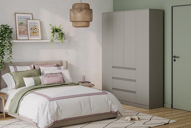 Шкаф распашной Мальм - 4 Кашемир