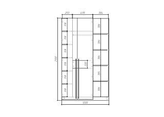 Шкаф распашной Лорена Пакс - 2.1 Кашемир