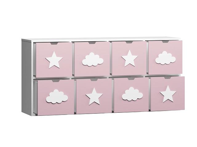 Стеллаж Kids - 2 Розовый Лайт