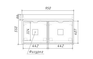 Стеллаж Kids - 9 Пастельно-Синий