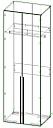 Шкаф распашной Телфорд - 2 (196имл1)